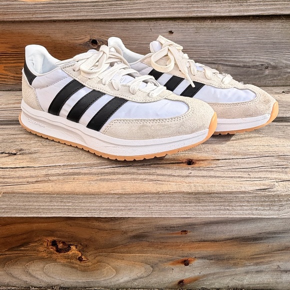 Adidas Women’s Run 70 2.0 White and Black Sneakers - Picture 16 of 16